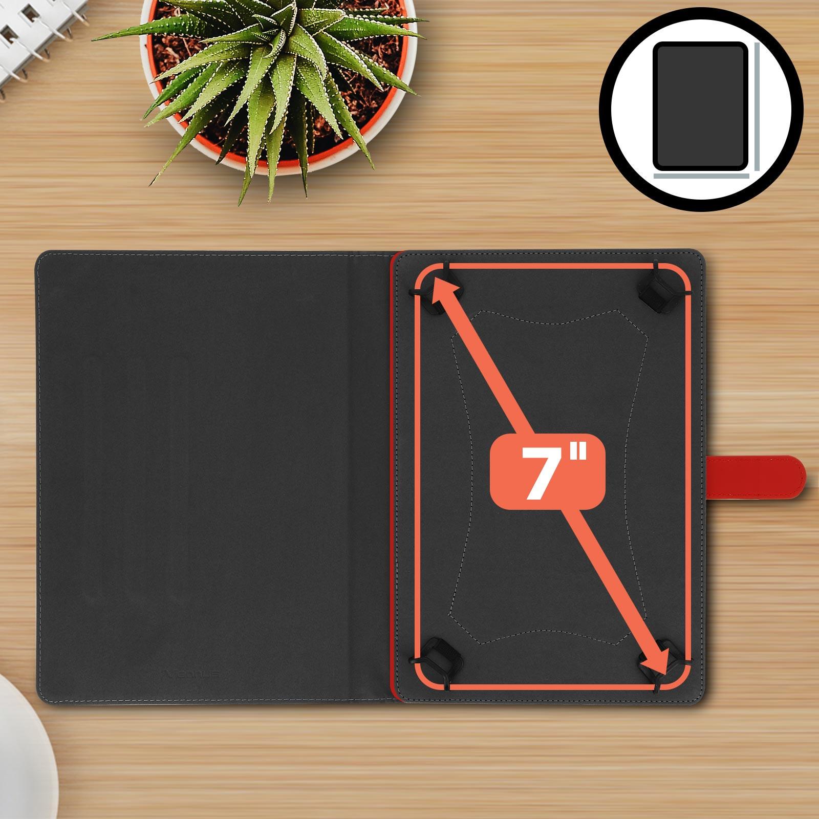 Avizar Soft Klapphülle 7'' Tablets Rot