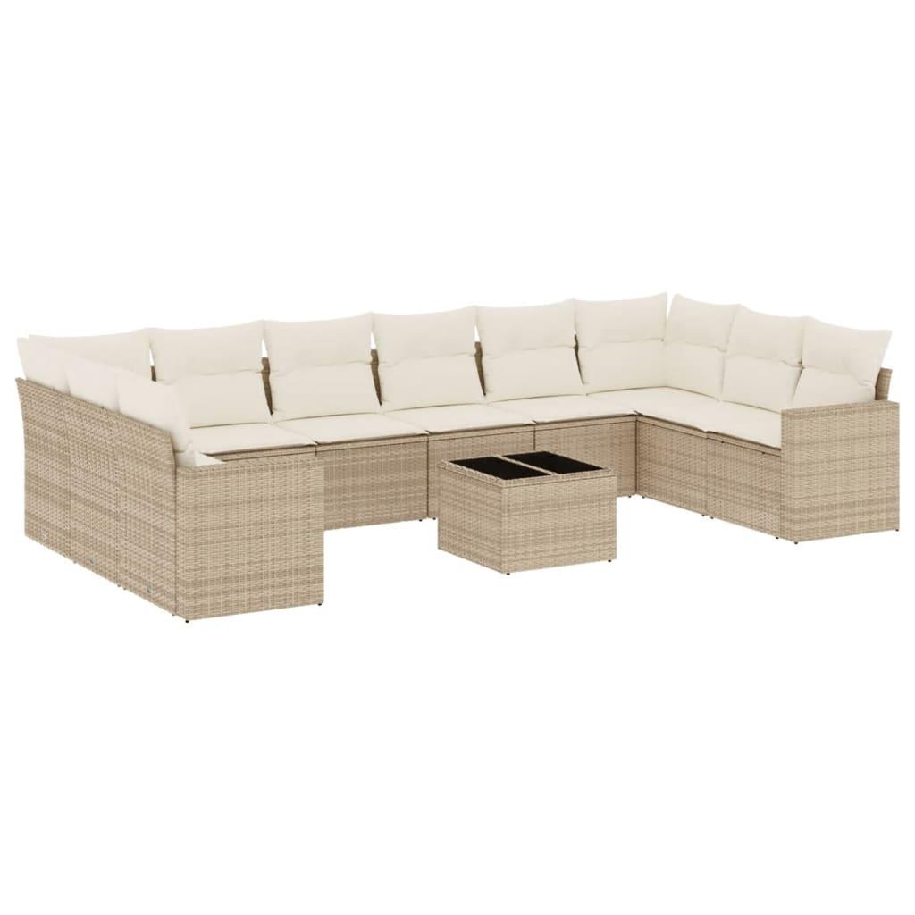 VidaXL Garten sofagarnitur poly-rattan