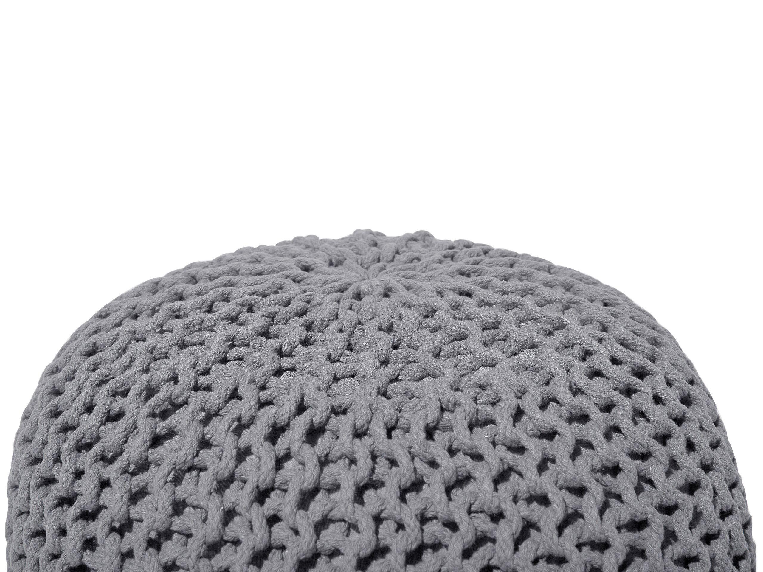 Beliani Pouf aus Baumwolle Boho CONRAD
