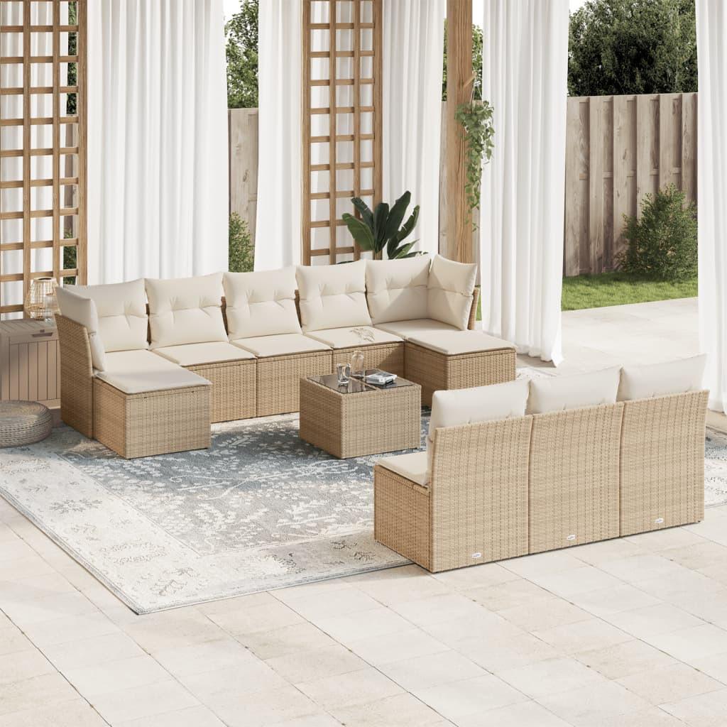 VidaXL Garten sofagarnitur poly-rattan