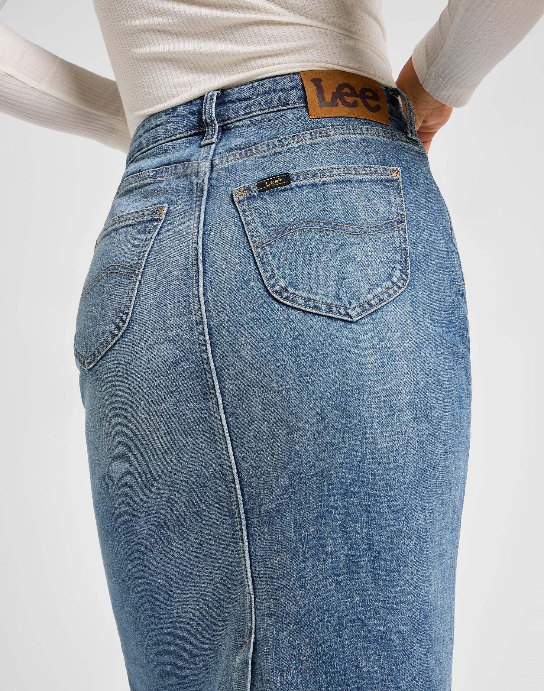 Lee Jeansrock Back Slit Maxi Skirt