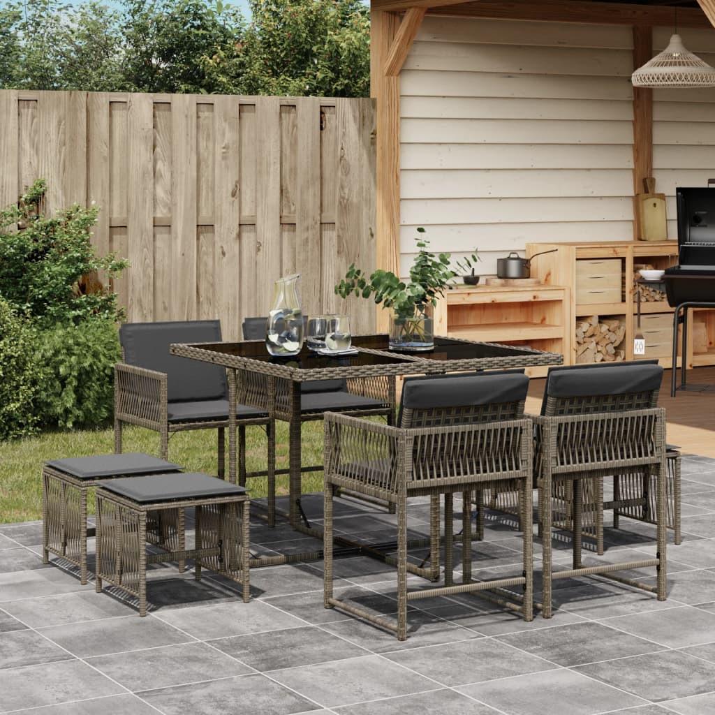 VidaXL Garten essgruppe poly-rattan