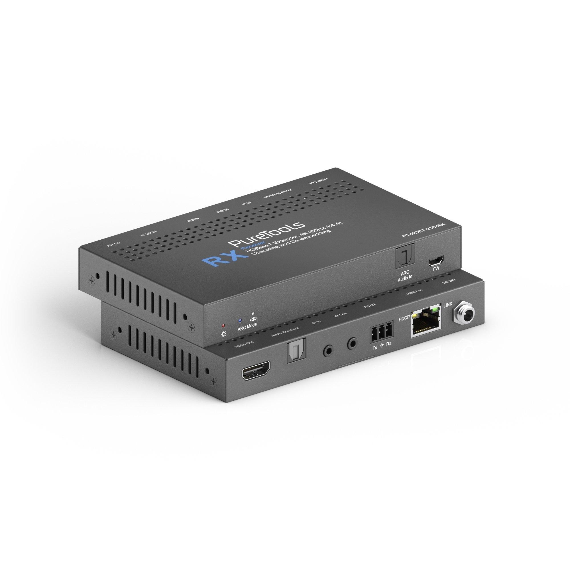 PureTools PureTools PT-HDBT-210 Audio-/Video-Leistungsverstärker AV-Sender & -Empfänger Schwarz