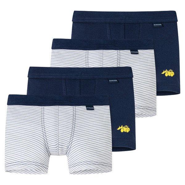 Schiesser 4er Pack Kids Boys Feinripp Organic Cotton - Retro-Short / Pant