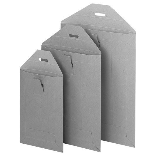 Brieger BRIEGER Versandtaschen 357x480mm 54132 grau, 500g 50 Stück
