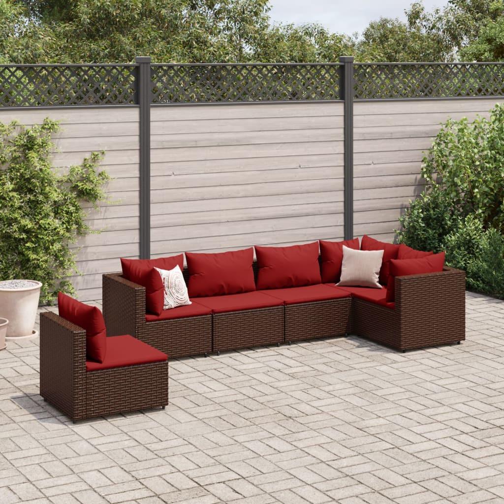 VidaXL Garten lounge set poly-rattan