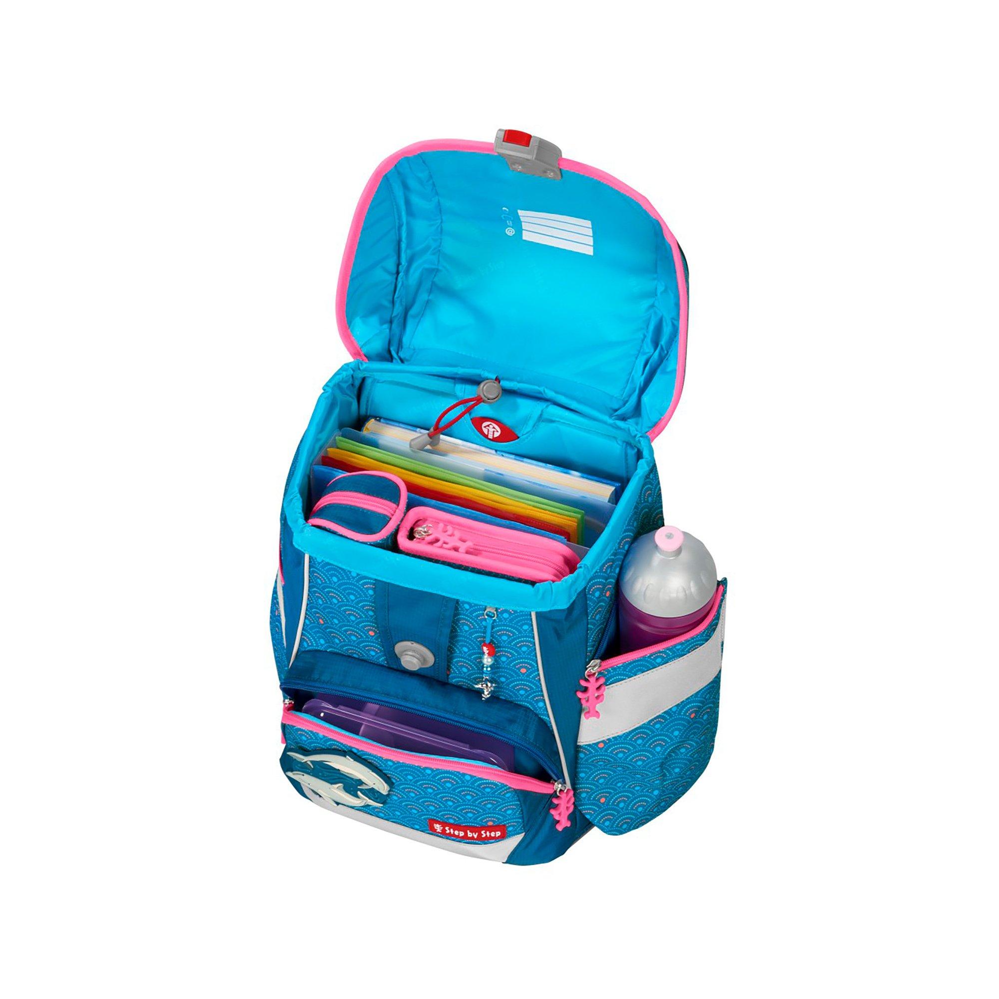 Step by Step Schulthek-Set, 6-teilig 2IN1 PLUS, Dolphin Pippa