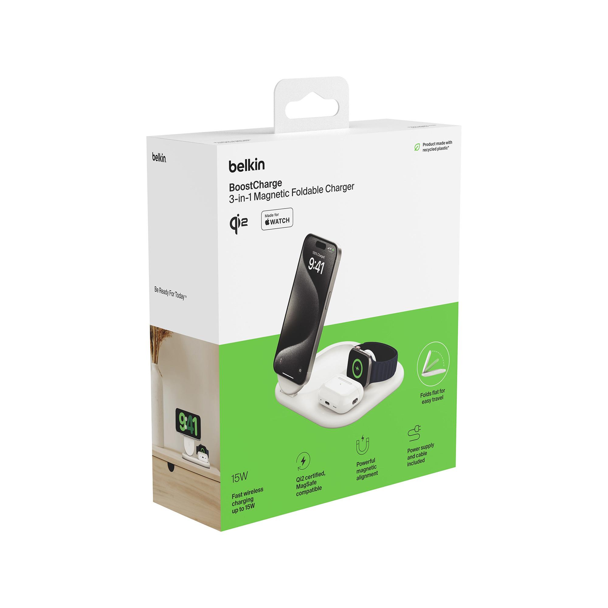 belkin Foldable Wireless Charging Pad Stromadapter USB-C