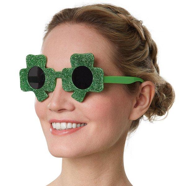 Tectake St. Patrick’s Day Spassbrille Kleeblätter mit getönten Gläsern