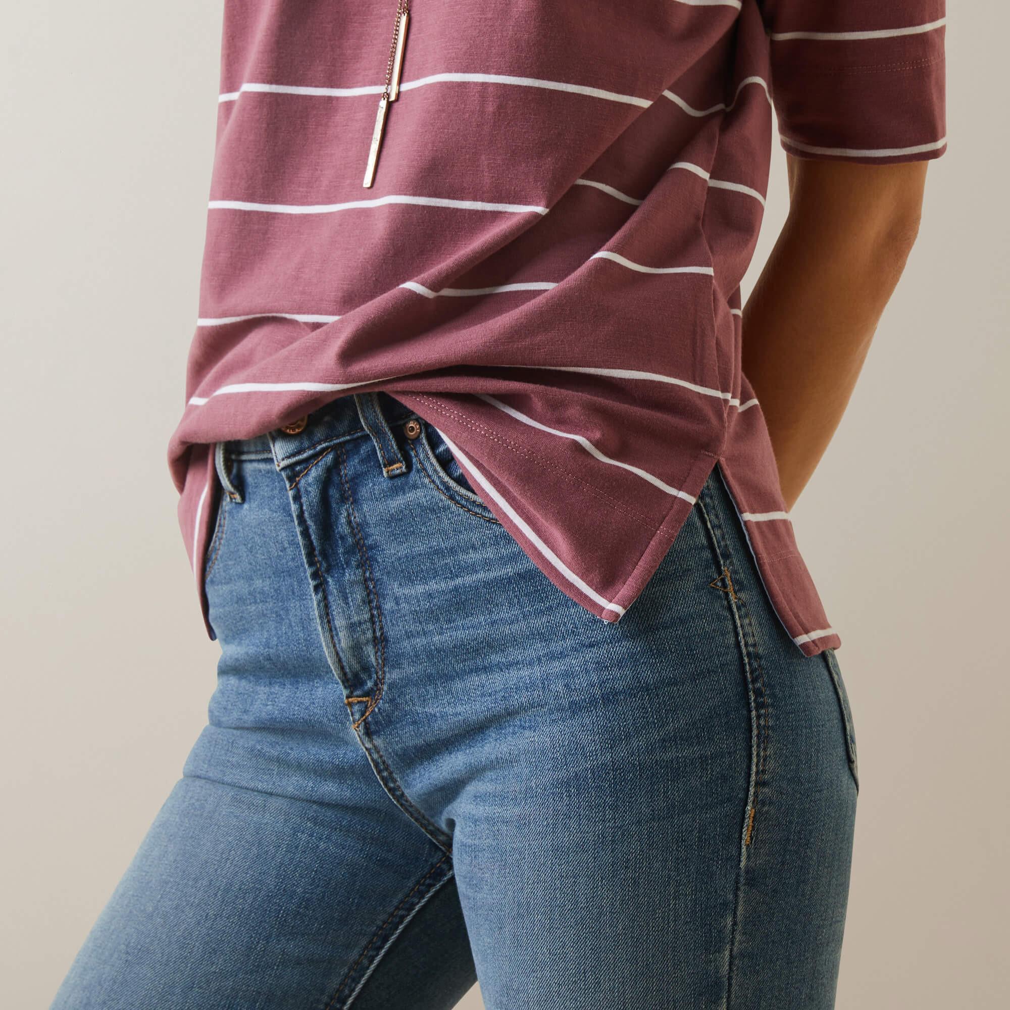Ariat Windor Gestreiftes Slim Fit T-Shirt