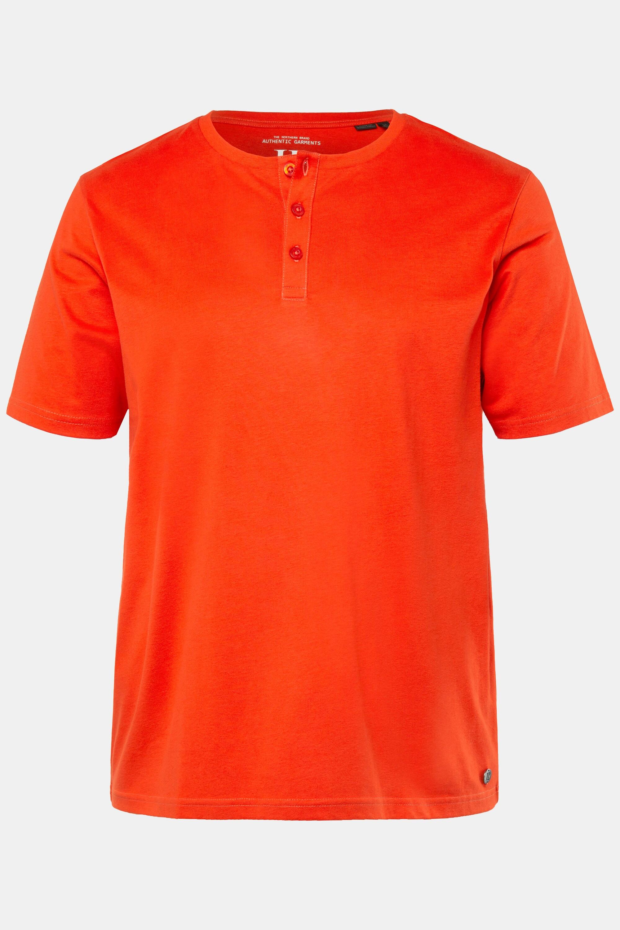 JP1880 Basic Henley Halbarm T-Shirt mit Knopfleiste