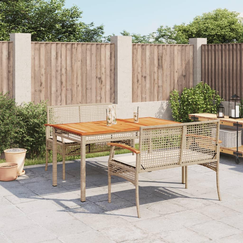 VidaXL Garten essgruppe poly-rattan