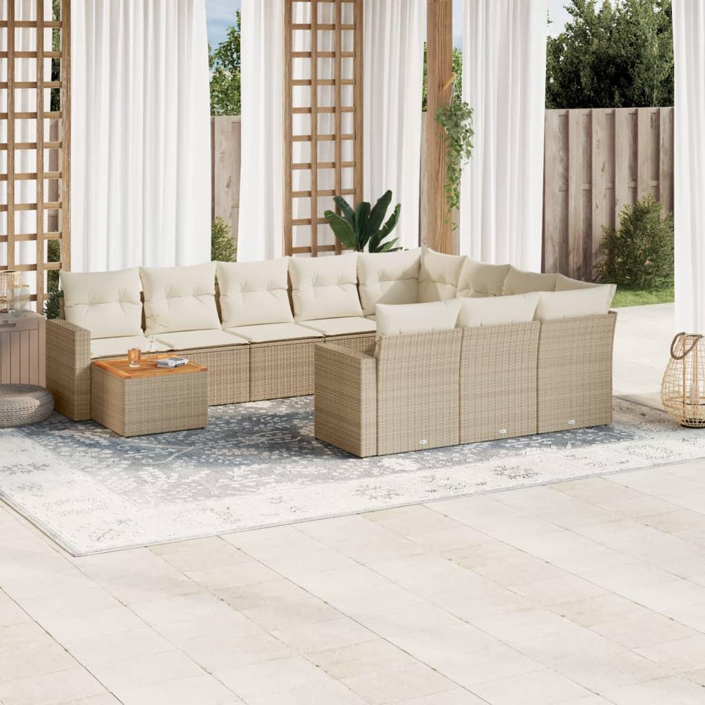 VidaXL Garten sofagarnitur poly-rattan