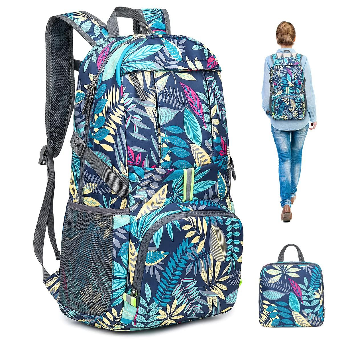 Only-bags.store Packbarer Rucksack Ultraleichter faltbarer Rucksack Wasserdichtes Wandern Tagesrucksack Sicheres Reflektierendes Design Wanderrucksack