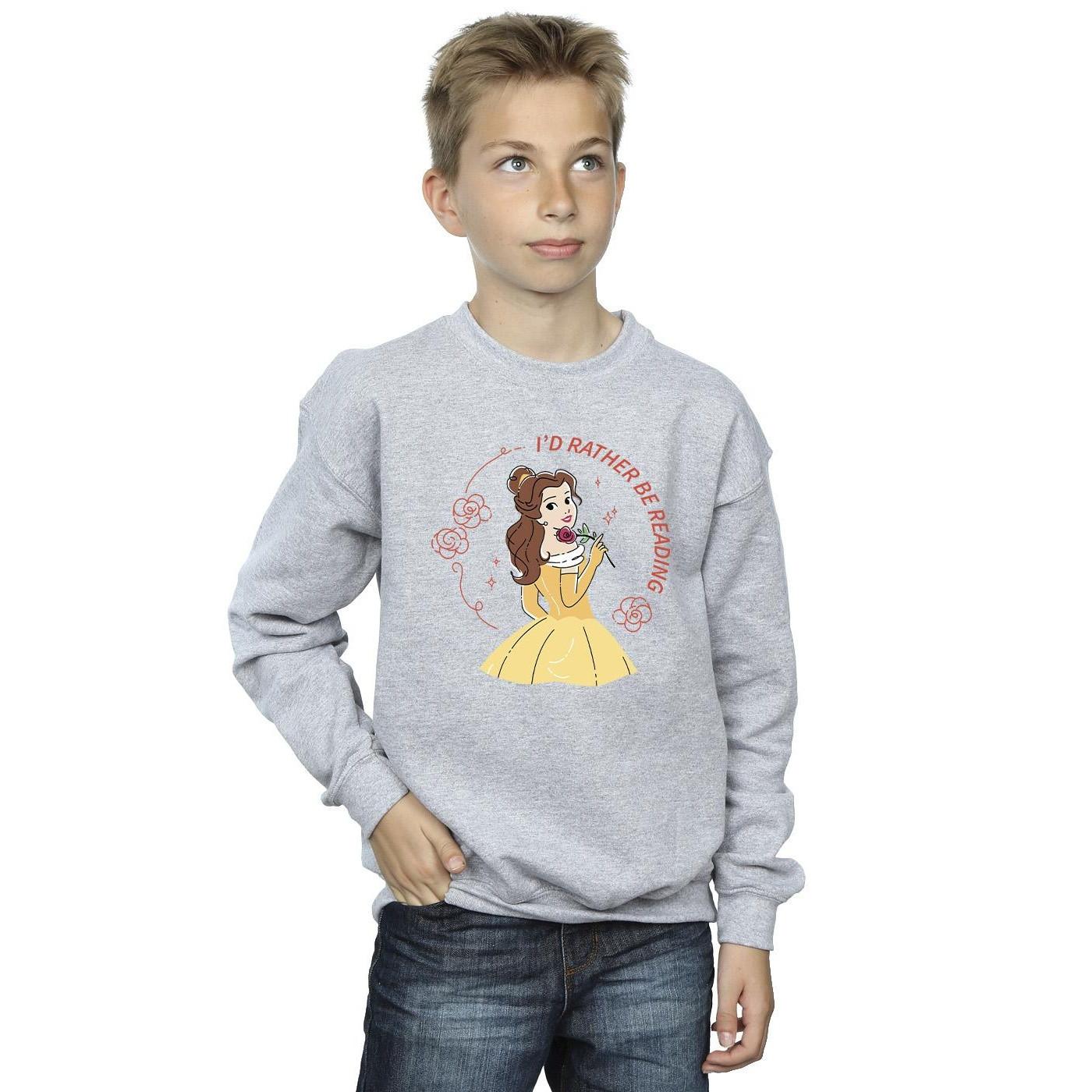Disney Beauty And The Beast I'd Rather Be Reading Sweatshirt