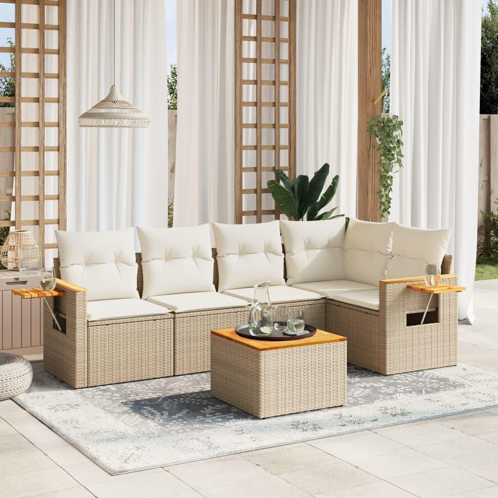 VidaXL Garten sofagarnitur poly-rattan