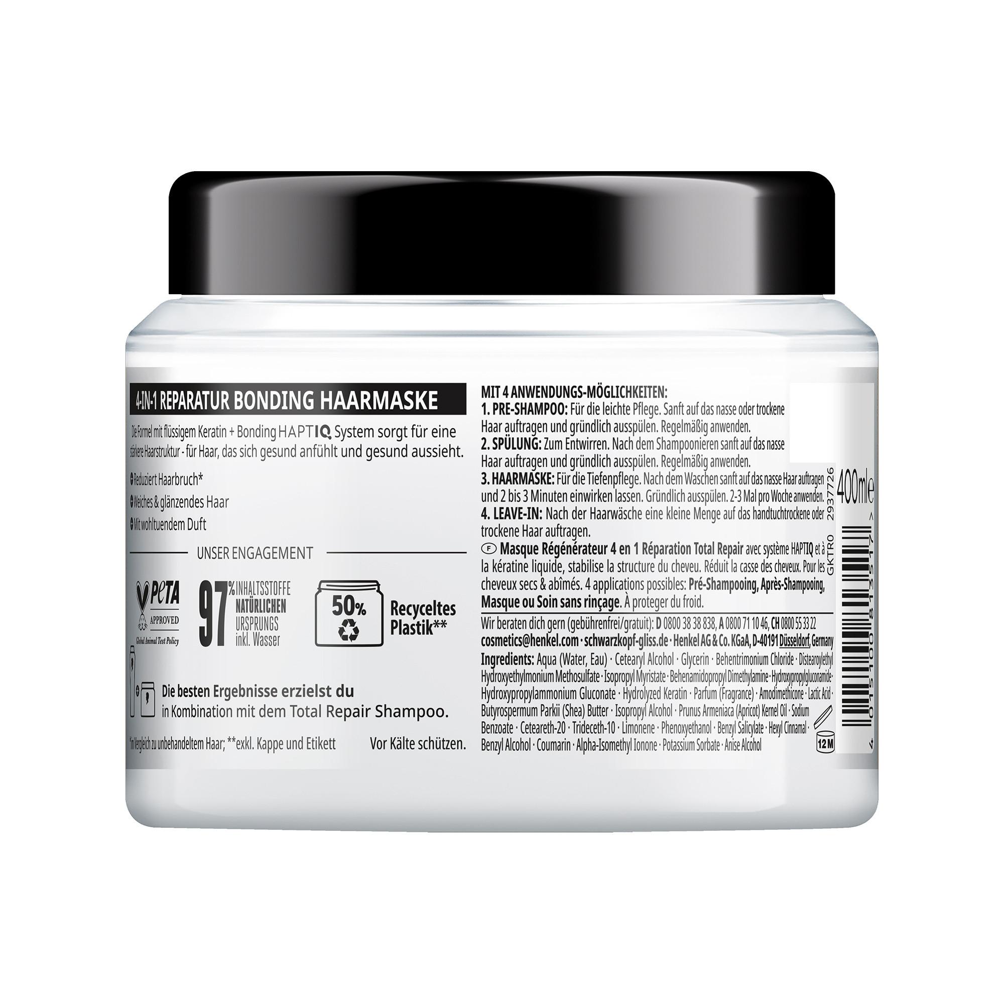 GLISS KUR Total Repair 4-in-1 Haarmaske