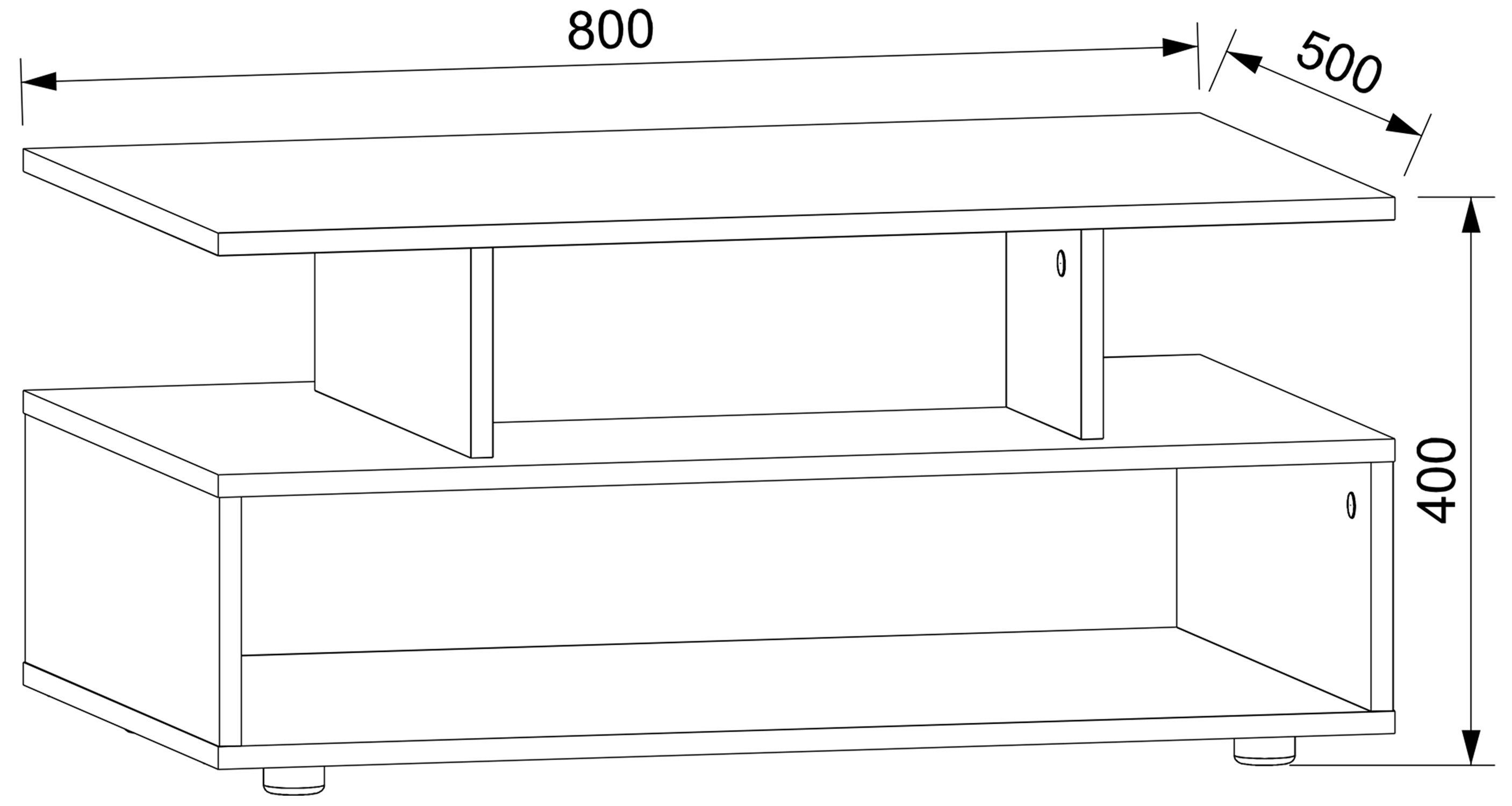 VCM Holz Hoher Sofatisch Esila