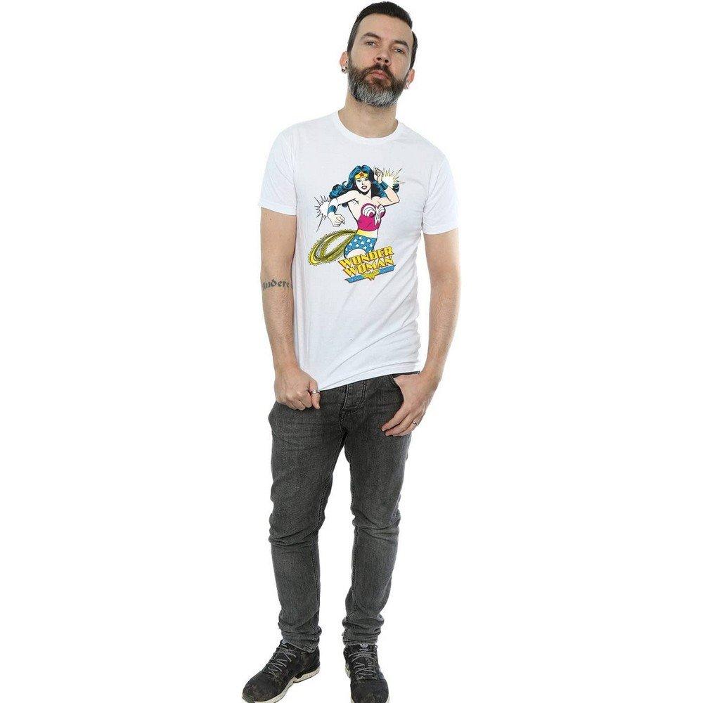 Wonder Woman Wonder Woman Lasso Logo Print T-Shirt