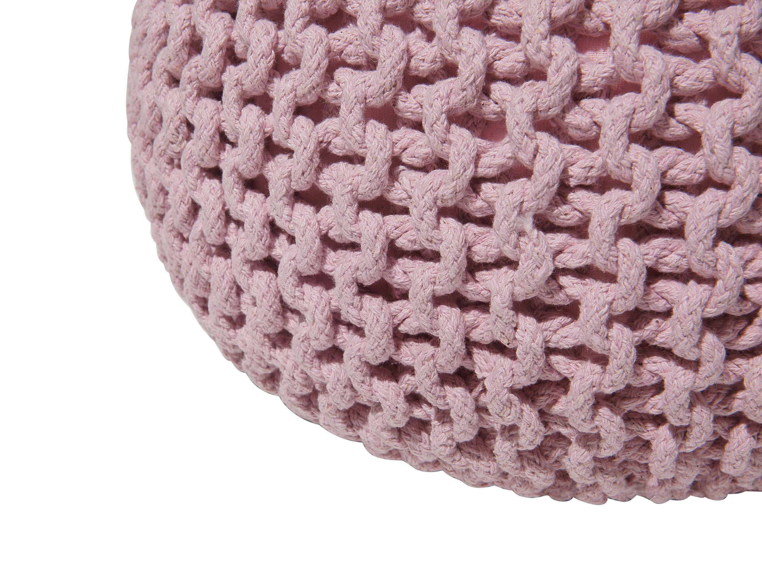 Beliani Pouf aus Baumwolle Boho CONRAD