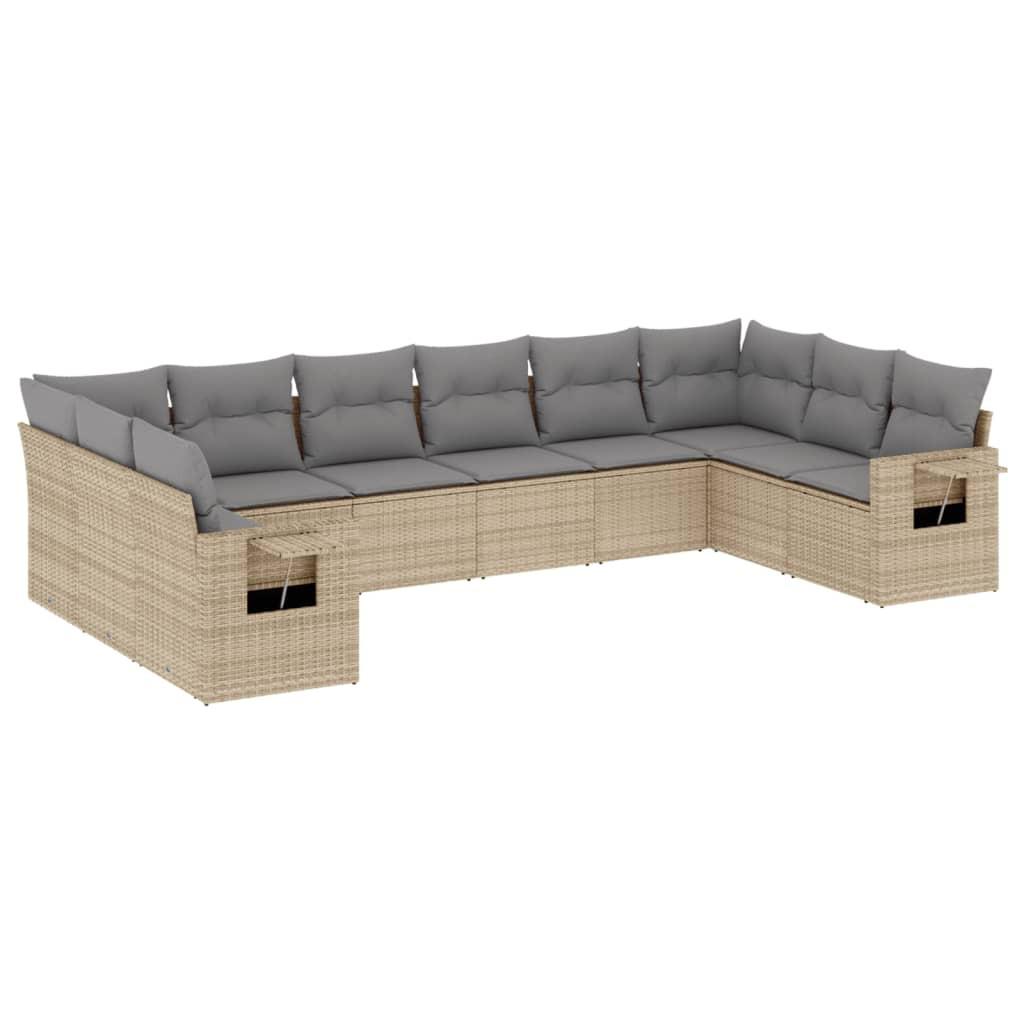 VidaXL Garten sofagarnitur poly-rattan