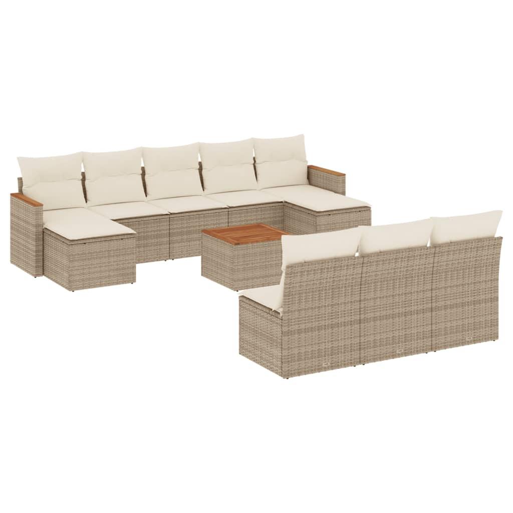 VidaXL Garten sofagarnitur poly-rattan