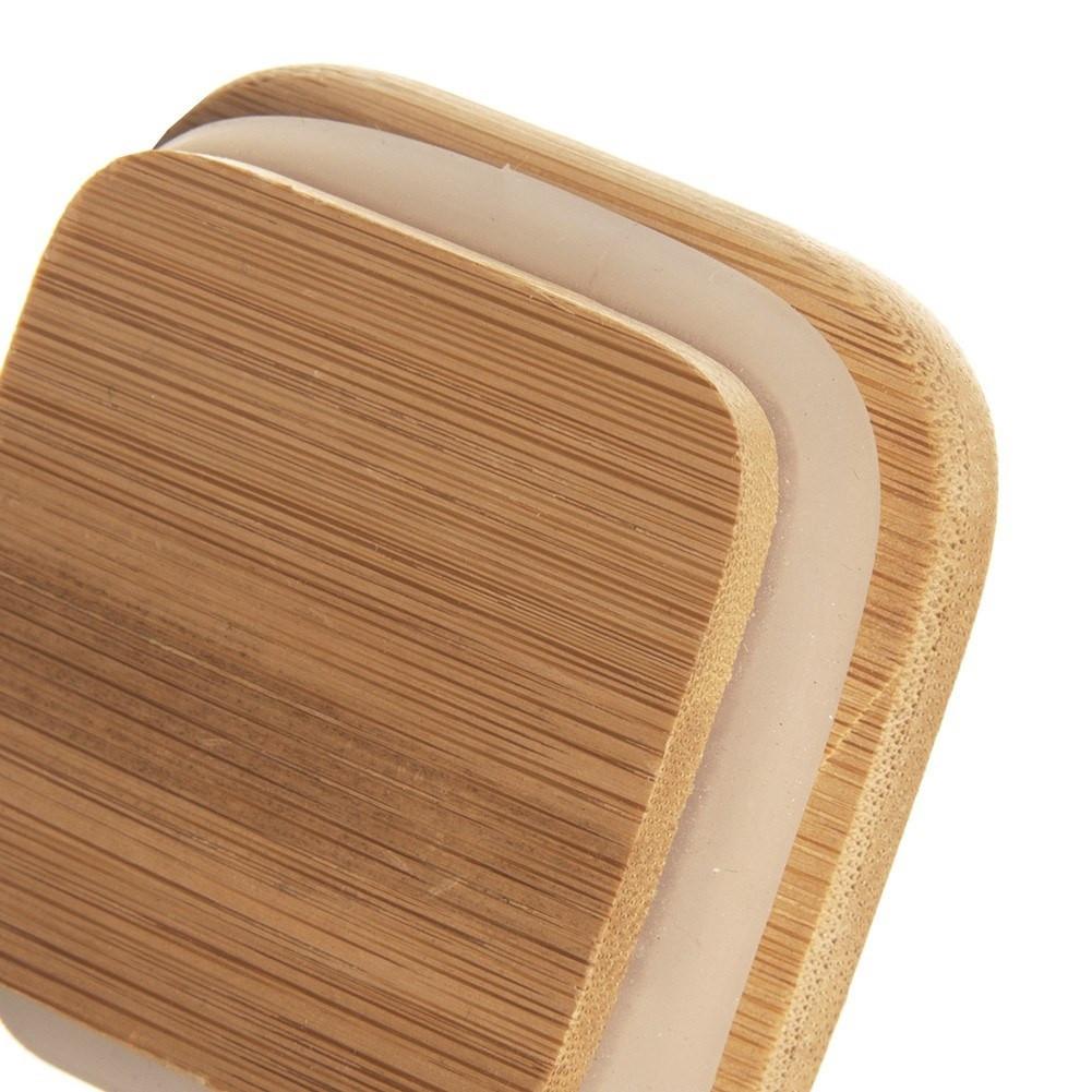 Orion Glasgefäß aus Borosilikatglas mit Bambusdeckel