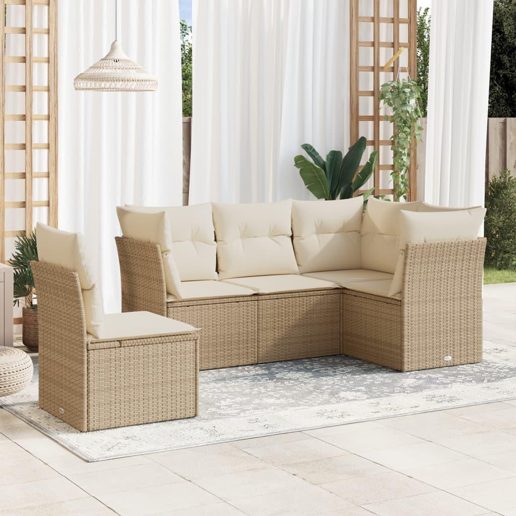 VidaXL Garten sofagarnitur poly-rattan