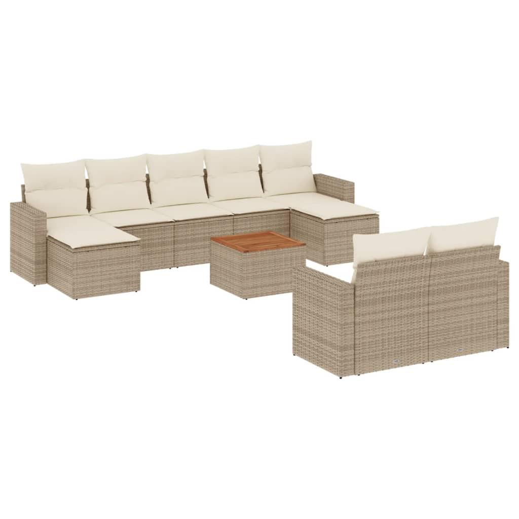 VidaXL Garten sofagarnitur poly-rattan