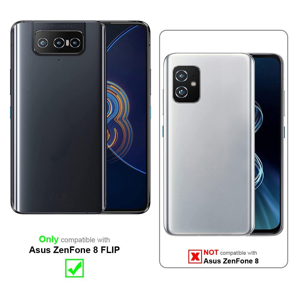 Cadorabo Hülle für Asus ZenFone 8 FLIP Blumen Design Magnetverschluss