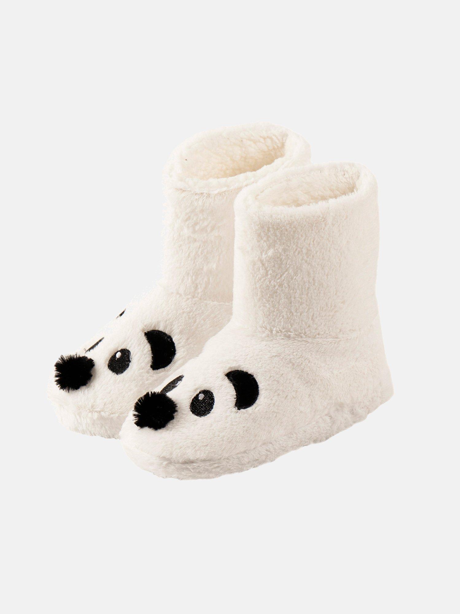 Admas Hausschuhe Stiefel Panda