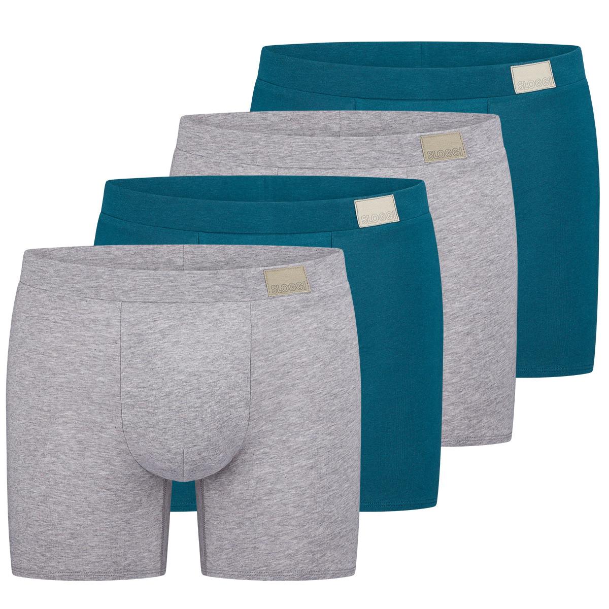 sloggi 4er Pack men GO Natural - Long Short / Pant
