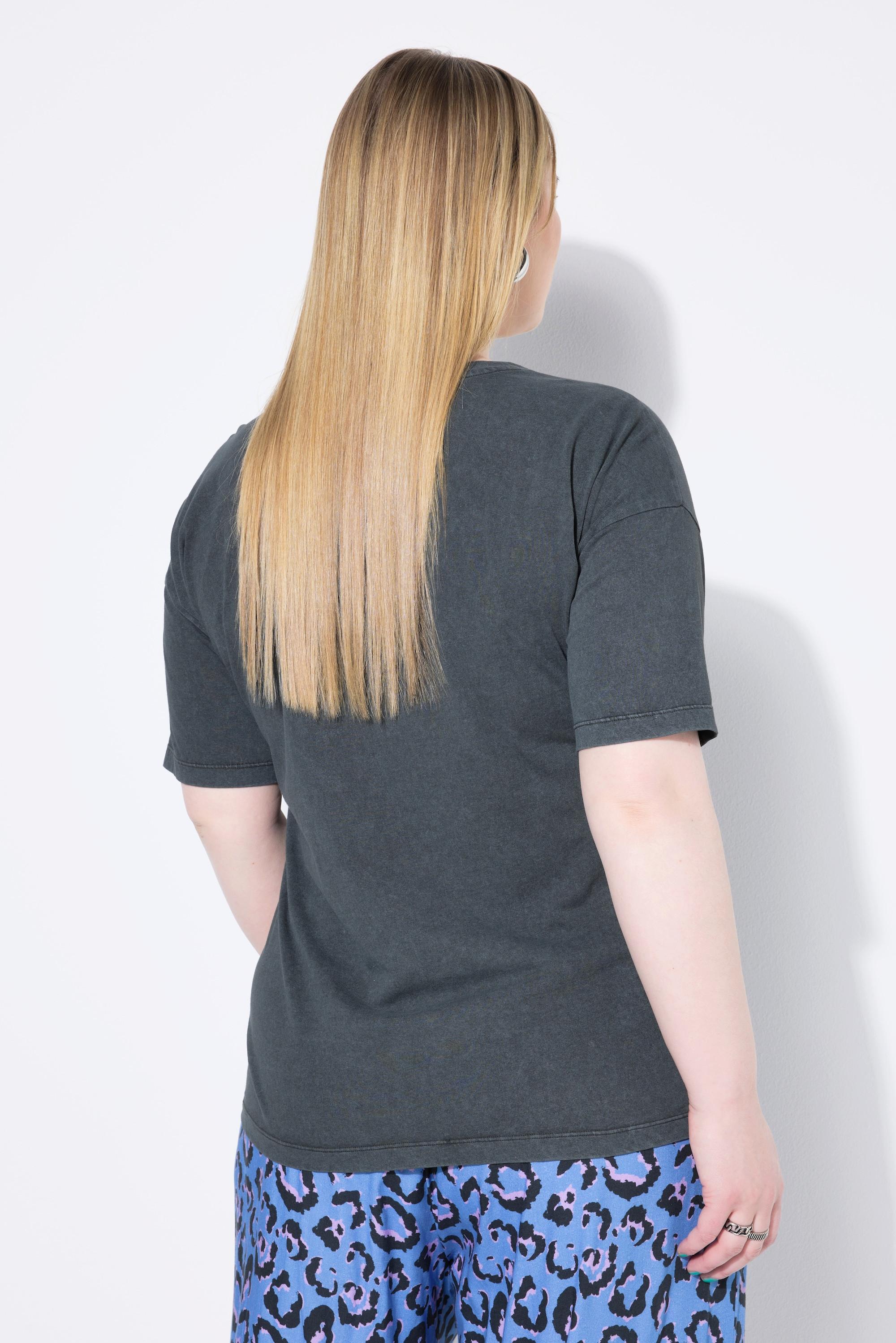 Studio Untold Oversize Vintage Look Leopard Print T-Shirt