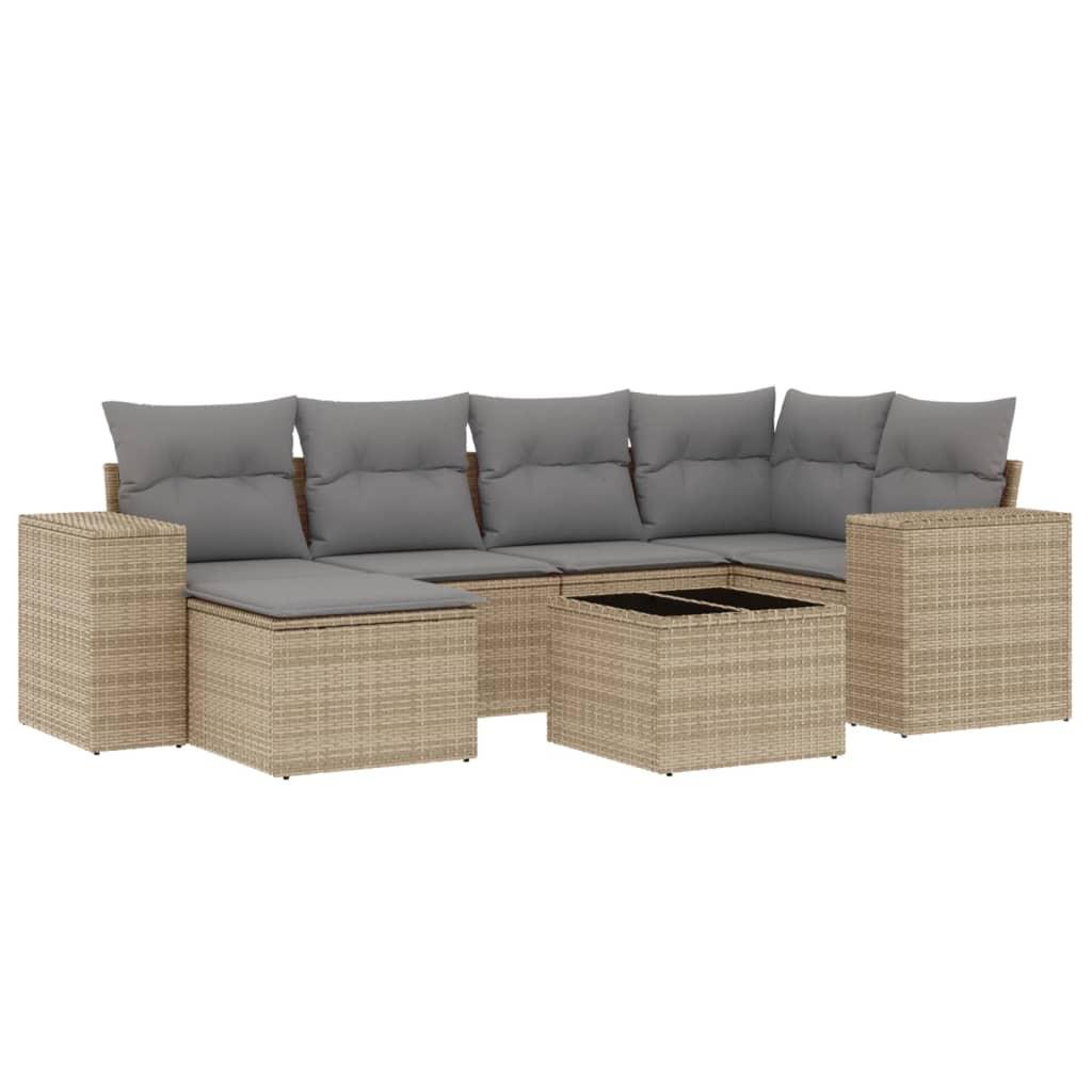 VidaXL Garten sofagarnitur poly-rattan