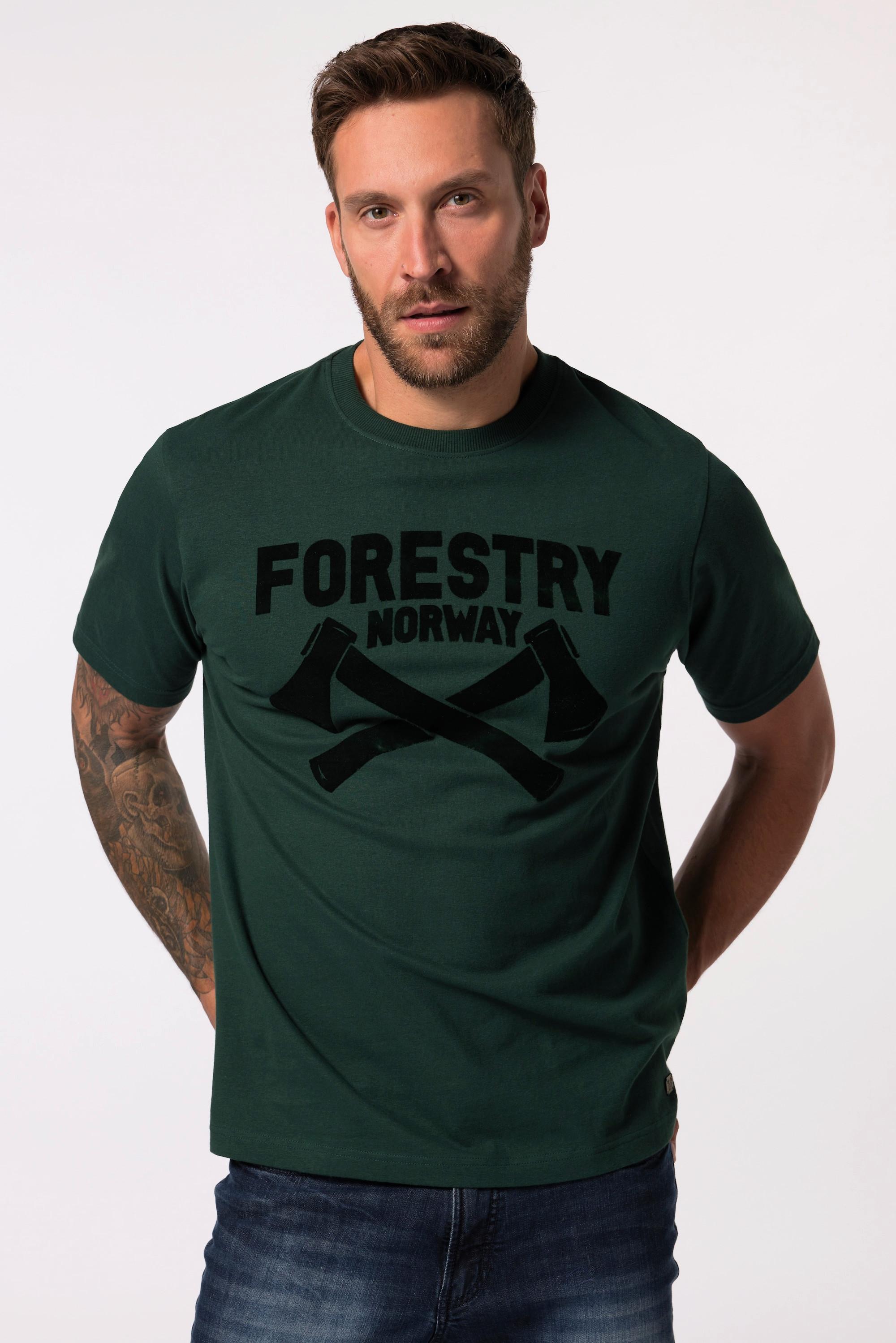 JP1880 Halbarm T-Shirt mit Brustprint