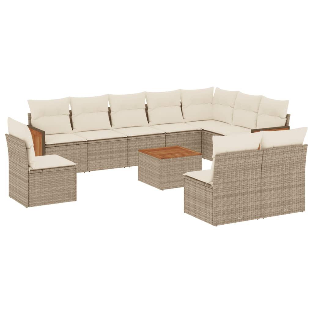 VidaXL Garten sofagarnitur poly-rattan