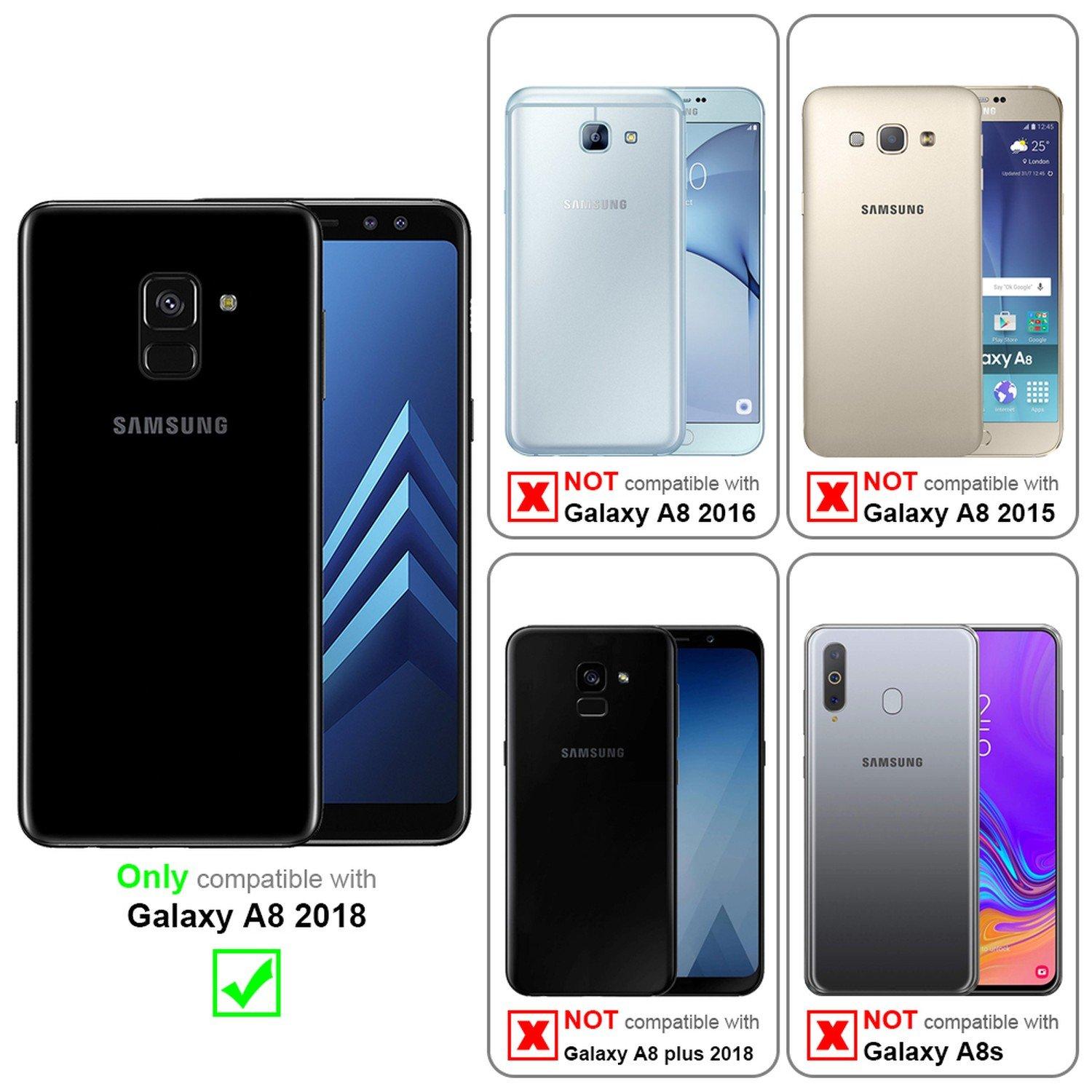 Cadorabo Hülle für Samsung Galaxy A8 2018 Zweifarbig