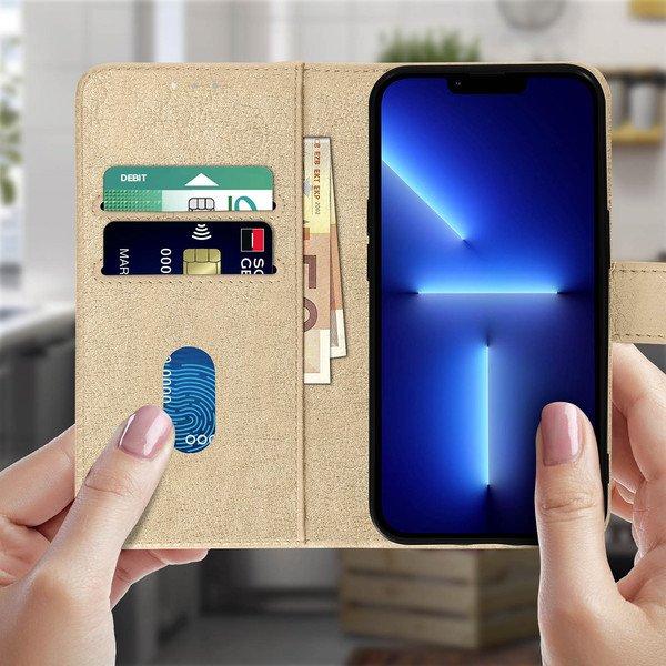 Avizar Chersterfield Etui iPhone 13Pro Max Gold