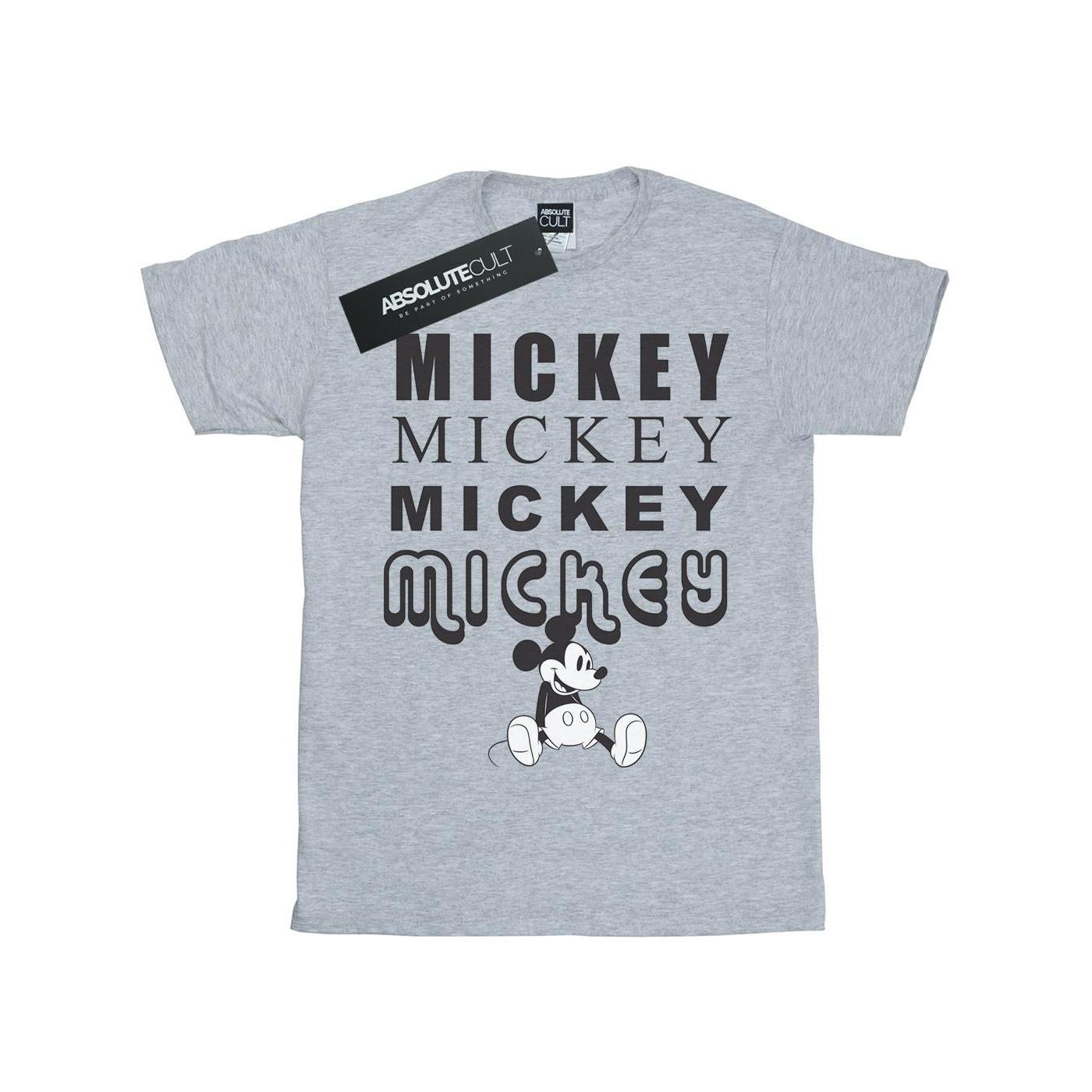 Disney Mickey Mouse Repetition Bedrucktes T-Shirt