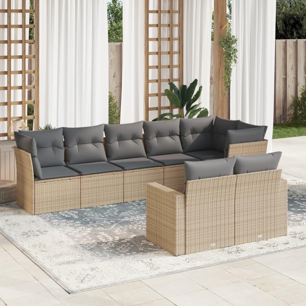 VidaXL Garten sofagarnitur poly-rattan