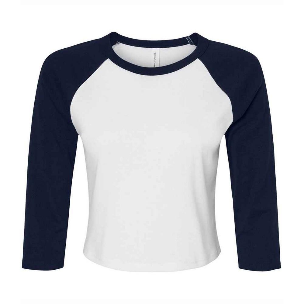 Bella + Canvas Kurzes Raglan 3/4 Arm T-Shirt