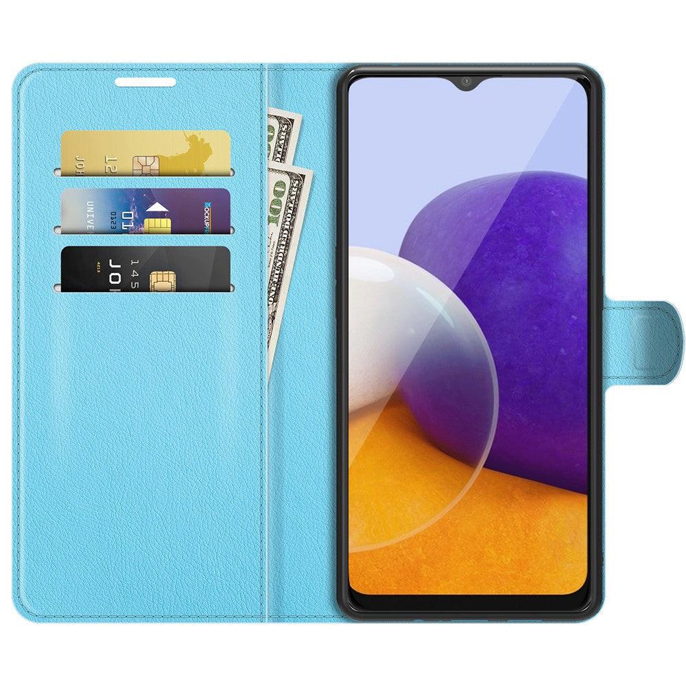 Cover-Discount Galaxy A22 5G - Leder Etui Hülle