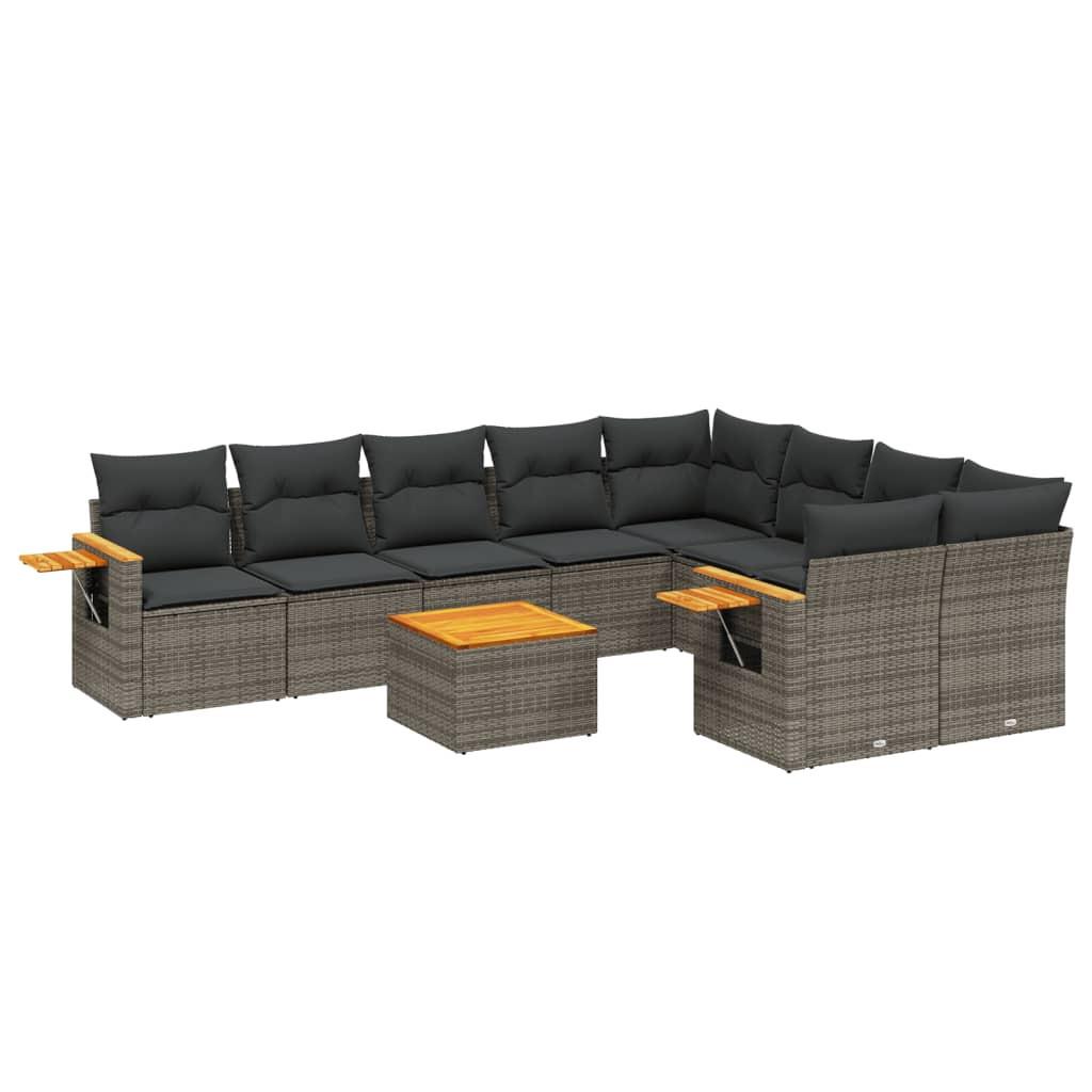 VidaXL Garten sofagarnitur poly-rattan