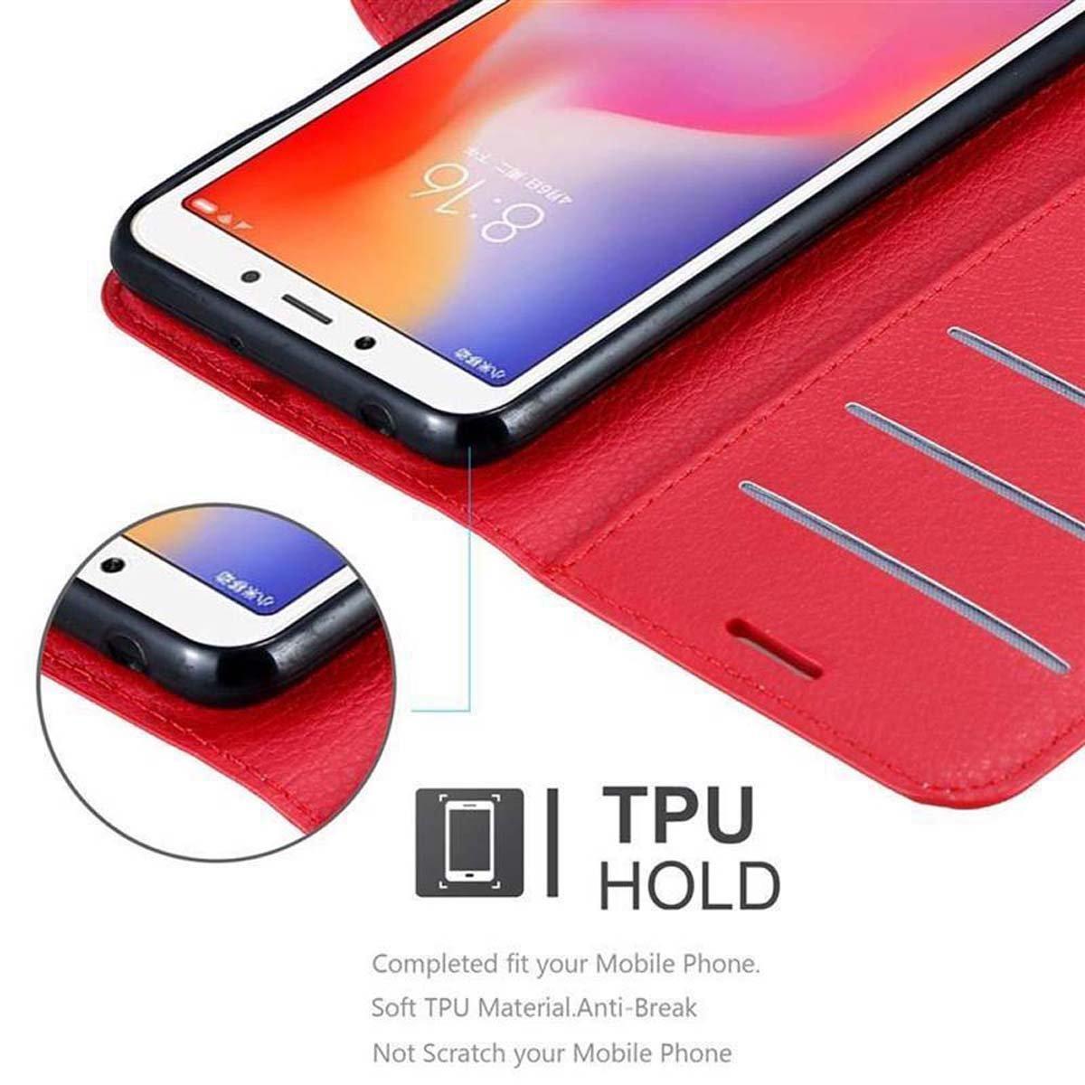 Cadorabo Hülle für Xiaomi RedMi 6 Standfunktion, Kartenfach
