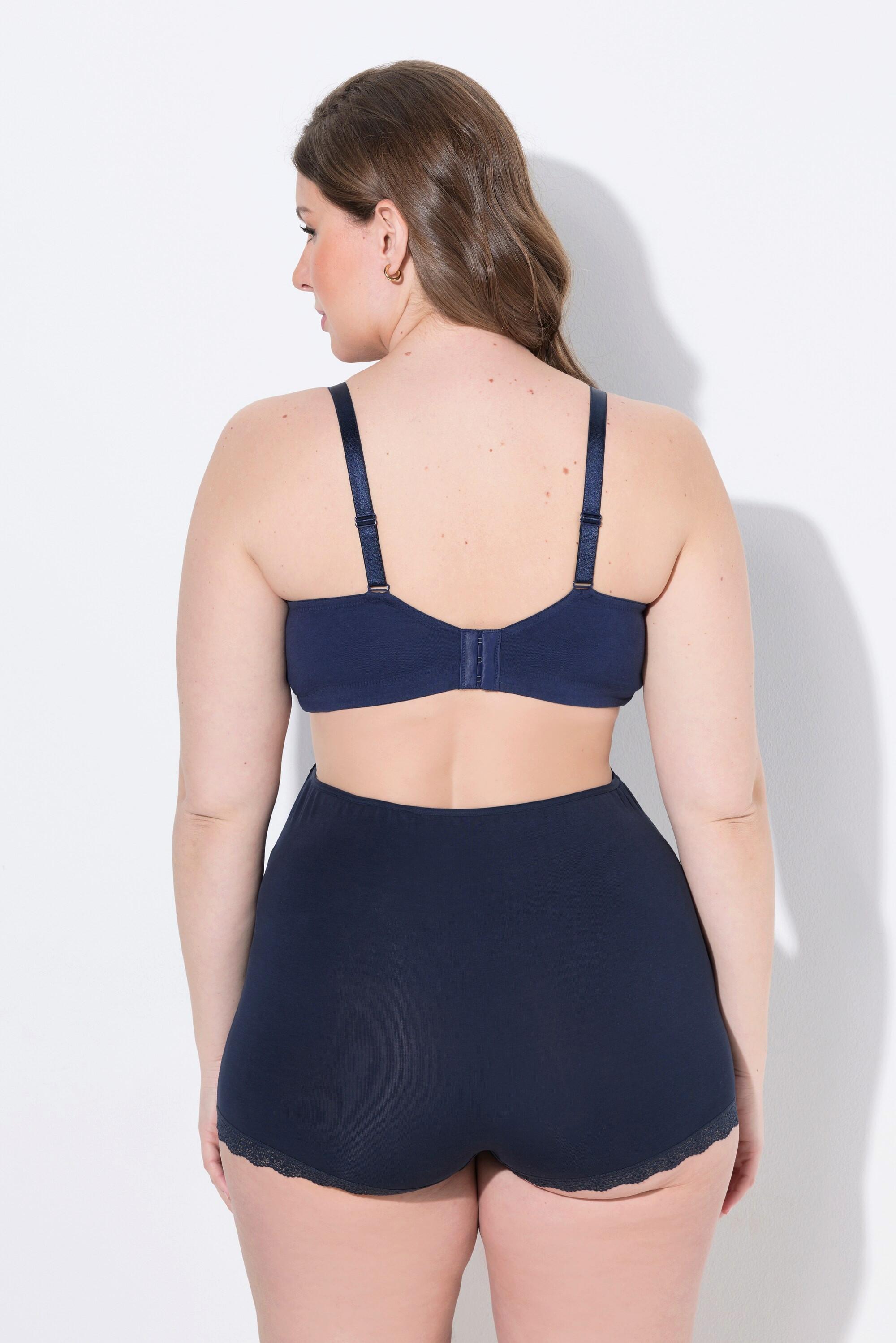 Ulla Popken Bellieva Still-BH, Spitzenkante, Träger-Verschluss vorne