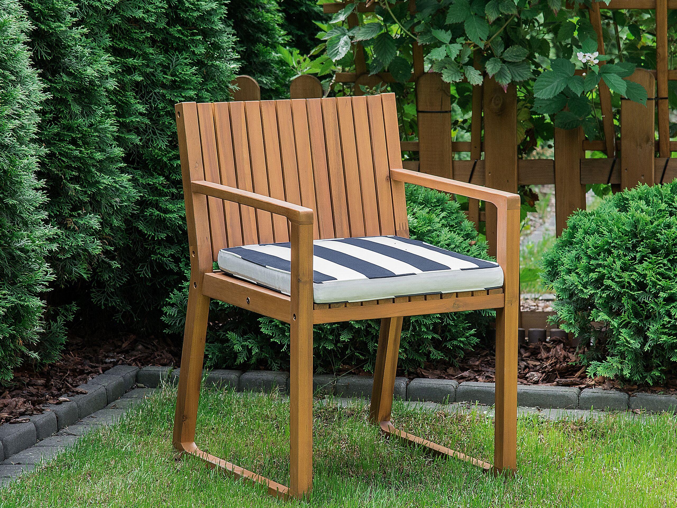 Beliani Gartenstuhlkissen aus Polyester Skandinavisch SASSARI