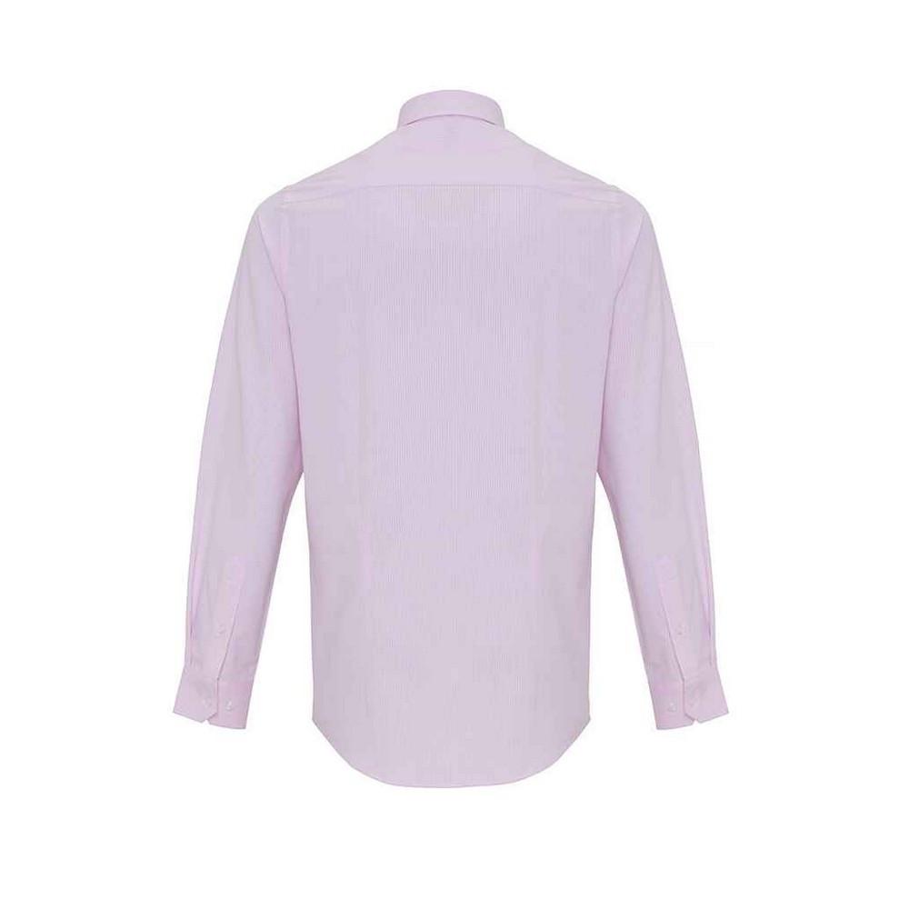 PREMIER Langärmliges Gestreiftes Button-Down Hemd