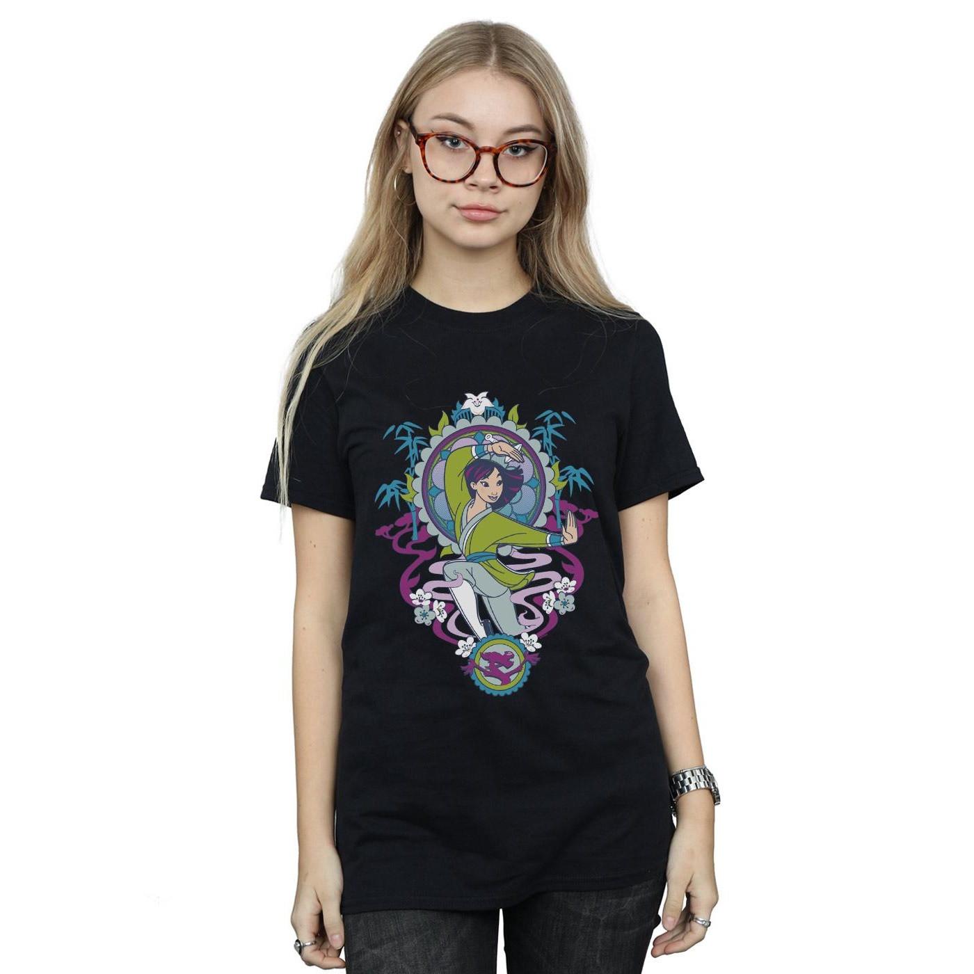 Disney Mulan Floral Frame T-Shirt