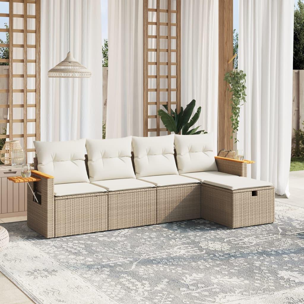 VidaXL Garten sofagarnitur poly-rattan