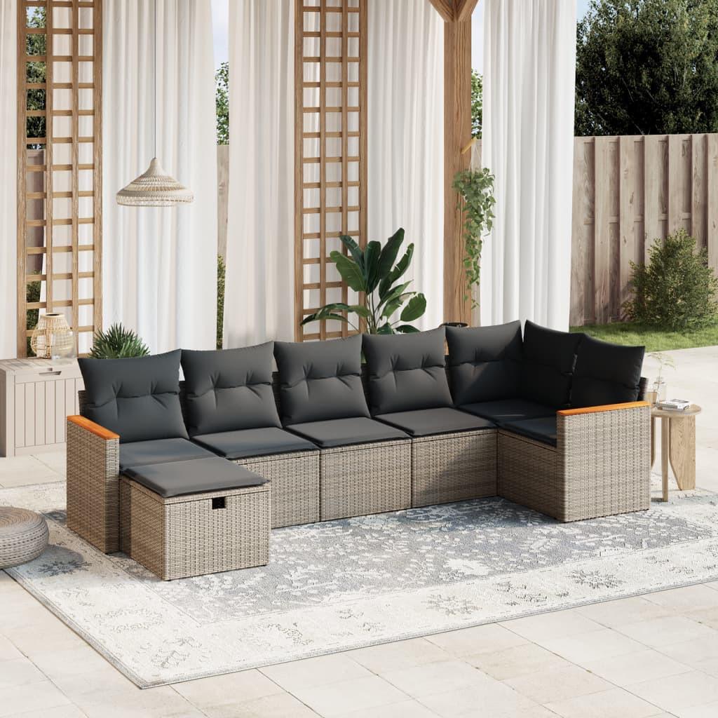 VidaXL Garten sofagarnitur poly-rattan